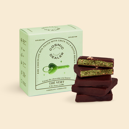 Box of 4 Nut Butter Chocolates - Genmaicha