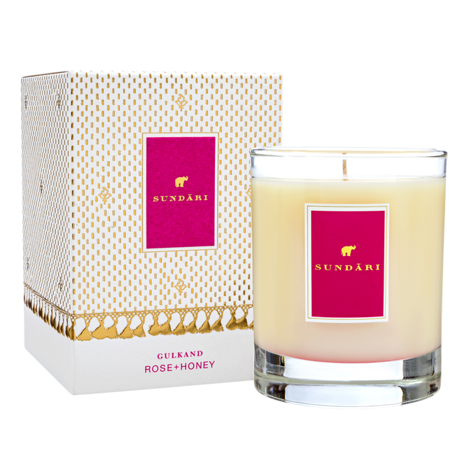 Candle Gulkand: Rose & Honey